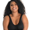 Leading Lady Marlene Wire-free Front Close Comfort Bra - Black