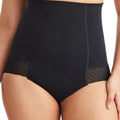 Nancy Ganz Revive Lace High Waisted Brief - Black