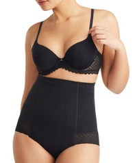 Nancy Ganz Revive Lace High Waisted Brief - Black Shapewear 