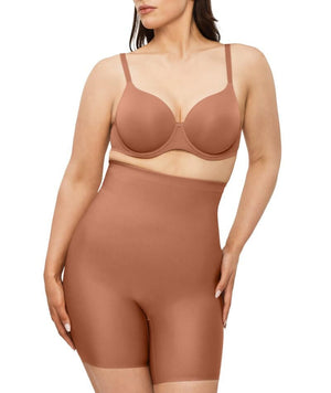 Nancy Ganz X-Factor High Waisted Thigh Shaper Short - Cocoa Shapewear 