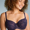 Panache Tango Underwired Balconnet Bra - Navy