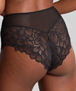 Panache Allure Deep Brief - Black / Latte Knickers 