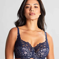 Panache Allure Underwired Full Cup Bra - Navy