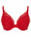 Panache Ana High Apex Padded Plunge Bra - Salsa Red Bras 