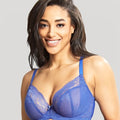 Panache Ana Underwired Plunge Bra - Blue Jewel