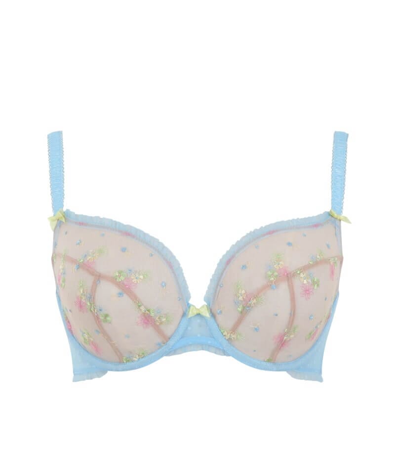 Panache Astrid Plunge Underwired Bra - Pale Blue - Curvy