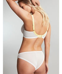 Panache Blossom Balconnet Bra - White / Lemon Bras 