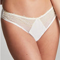 Panache Blossom Brazilian Brief - White / Lemon