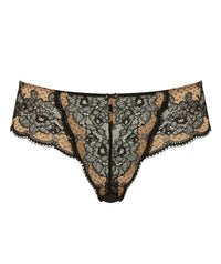 Panache Clara Brief - Black/Vintage Gold Knickers 