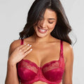 Panache Clara Full Cup Underwired Bra - Orchid / Red