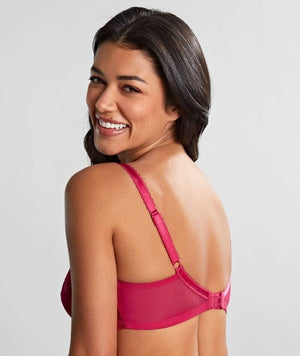 Panache Clara Full Cup Underwired Bra - Orchid / Red Bras 