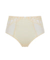 Panache Envy Deep Brief - Lemon White Knickers 