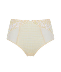 Panache Envy Deep Brief - Lemon White Knickers 