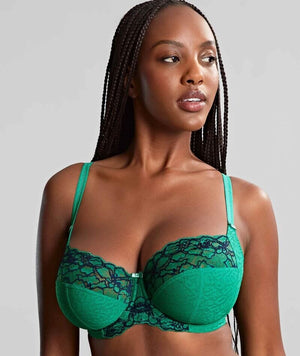 Panache Envy Full Cup Underwire Bra - Emerald Leopard Bras 