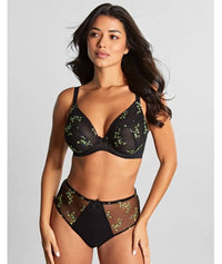 Panache Meadow Underwired Plunge Bra - Black Bras 