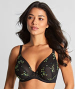 Panache Meadow Underwired Plunge Bra - Black Bras 