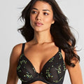 Panache Meadow Underwired Plunge Bra - Black