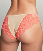 Panache Nina Brazilian Brief - Leopard/Coral Knickers 