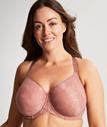 Panache Radiance Moulded Full Cup Underwire Bra - Ash Rose Bra 