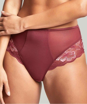 Panache Sabrina High Waist Brazilian Brief - Red Rose Knickers 