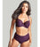 Panache Serene High Waist Brief - Aubergine Knickers 