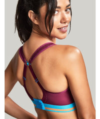 Panache Sport Longline Wire-free Sports Bra - Cranberry Bras 