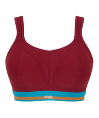 Panache Sport Longline Wire-free Sports Bra - Cranberry Bras 