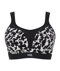 Panache Sport Longline Wire-free Sports Bra - Mono Print Bras 