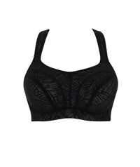 Panache Sport Power Underwired Sports Bra - Black/Chalk Bras 