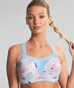 Panache Sport Underwired Sports Bra - Abstract Pink Bras 