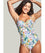 Panache Swimwear Botanical Padded Bandeau One Piece Swimsuit - Floral Swim 