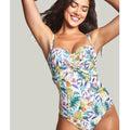 Panache Swimwear Botanical Padded Bandeau One Piece Swimsuit - Floral