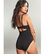 Panache Swimwear Spirit Rita Plunge One Piece Swimsuit - Black Swim 