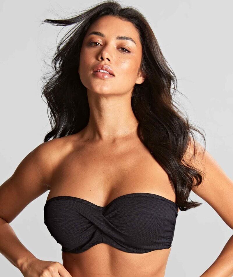 Panache Swimwear Spirit Ella Twist Bandeau Bikini - Black Swim 