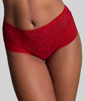 Panache Tango Lace Deep Brief - Scarlet Knickers 