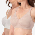 Playtex 18 Hour Ultimate Lift & Support Wire-Free Bra 2 Pack - Mother of Pearl/Toffee