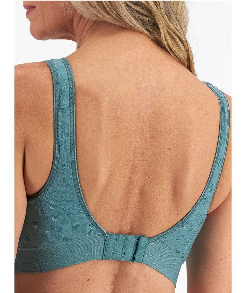 Playtex Comfort Revolution Contour Dot Wire Free Bra - Gem Green Bras 