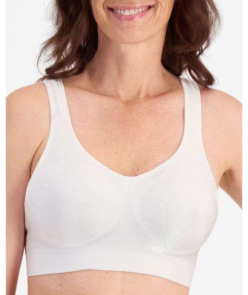 Playtex Comfort Revolution Contour Wire-free Bra - White Bras 