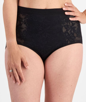 Playtex Ultralight Lace Full Brief - Black Knickers 