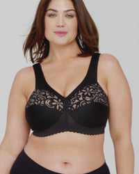 Glamorise Magiclift Cotton Support Wire-Free Bra - Cafe