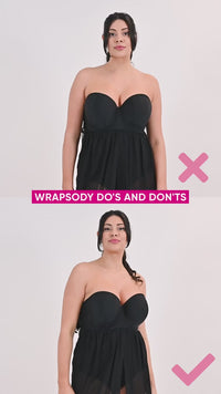 Curvy Kate Wrapsody Bandeau Bikini Top - Black