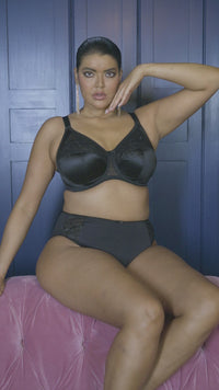 Elomi Cate Underwired Full Cup Banded Bra 2 Pack - Black/Latte