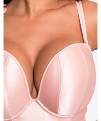 Scantilly Classique Plunge Padded Strapless Bodysuit - Powdery Pink Bodysuits & Basques 