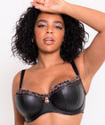 Scantilly Key to My Heart Padded Half Cup Bra - Rouge - Curvy Bras