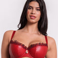 Scantilly Key to My Heart Padded Half Cup Bra - Rouge