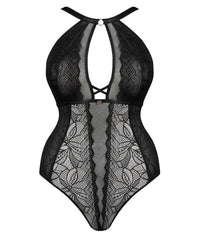 Scantilly Opulence Stretch Lace Bodysuit - Black Bodysuits & Basques 