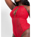 Scantilly Opulence Stretch Lace Bodysuit - Ruby Red Bodysuits & Basques 