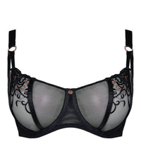 Scantilly Ornate Balcony Bra - Black Bras 