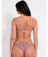 Scantilly Peep Show Brazilian Brief - Dusty Rose Knickers 