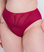 Scantilly Senses High Waist Brief - Cherry Purple Knickers 